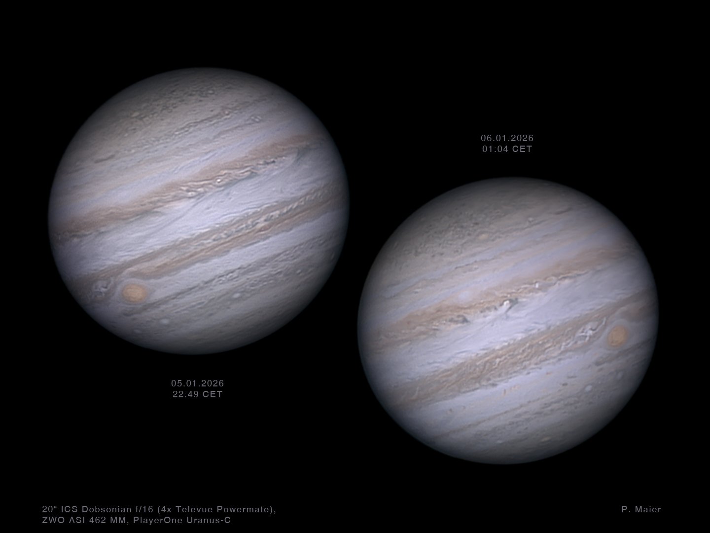 Jupiter GRF Transit am 5./6. Januar 2026