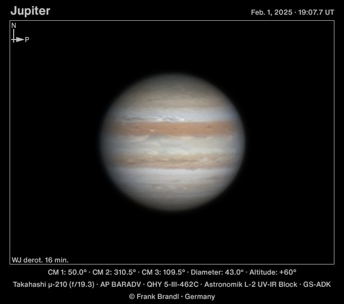 Jupiter mit Ausbruch