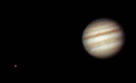 Jupiter mit Europa (während der Mondfinsternis) :)