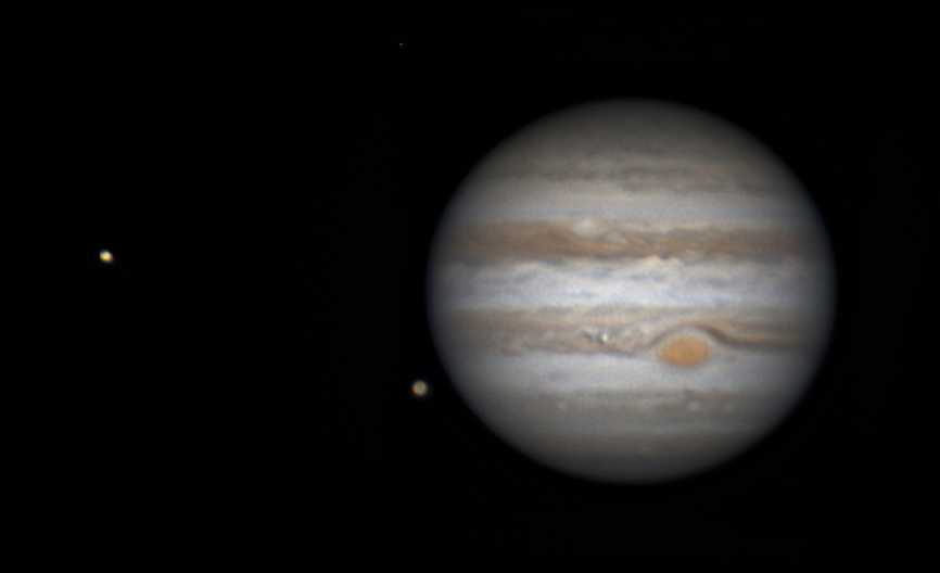 Jupiter mit Ganymede und Io von 28.02.2016
