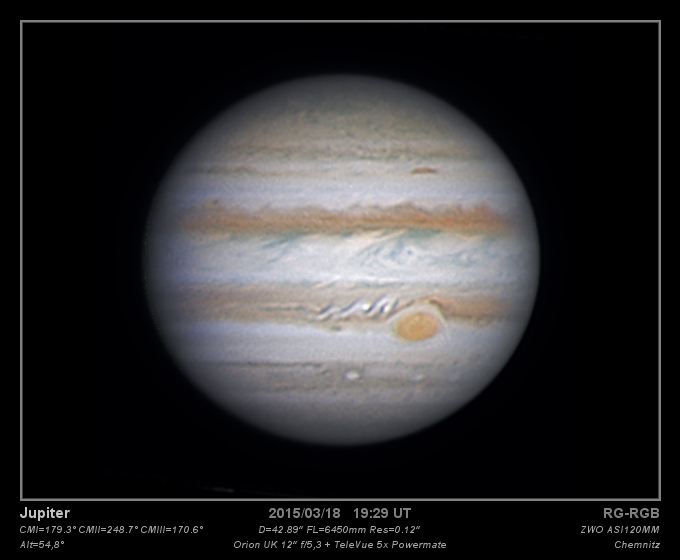 Jupiter mit GRF 18.03.2015