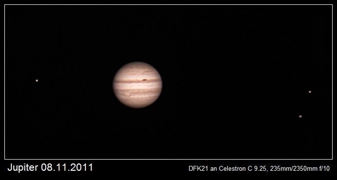 Jupiter mit Io, Callisto und Europa
