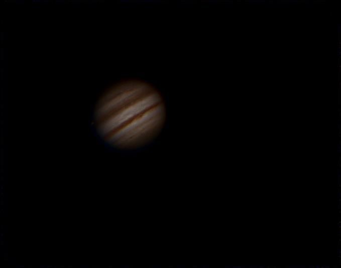 Jupiter mit Io und Farbsaum