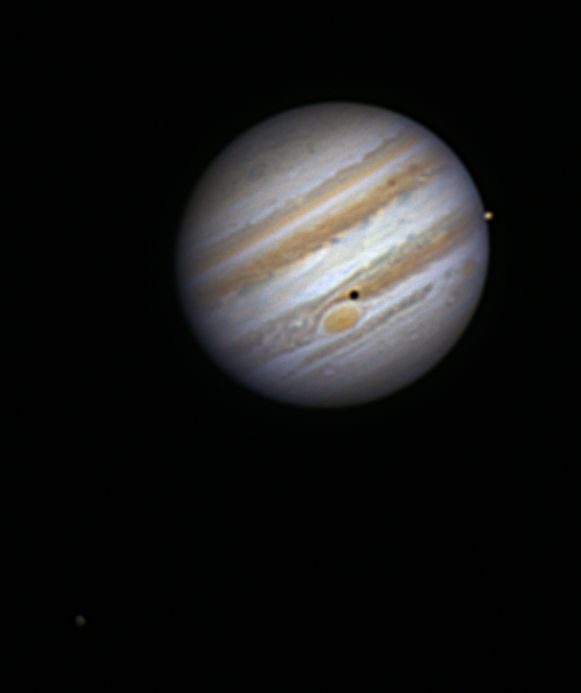 Jupiter mit Io und Kallisto am 18.02.2012