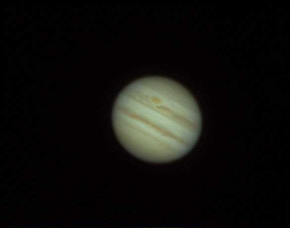 Jupiter mit WebCam am 5.1.2014