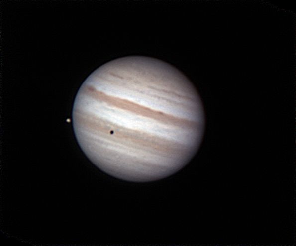 Jupiter und Io plus Schatten 21.09.2011