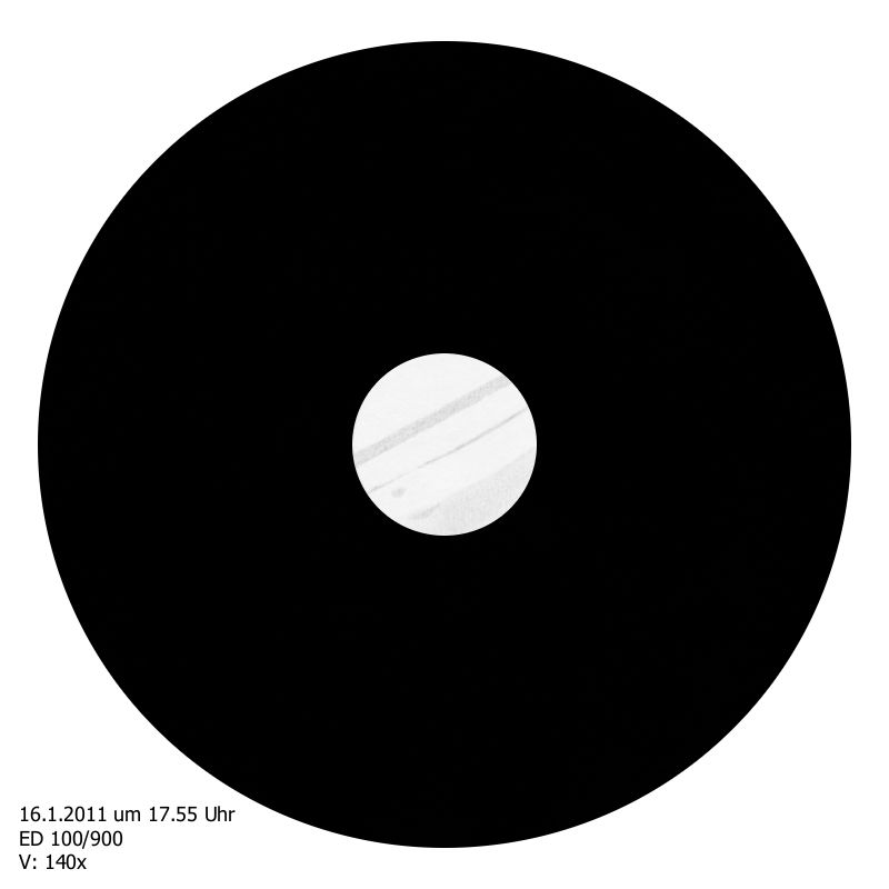 Jupiterzeichnung vom 16.1.2011