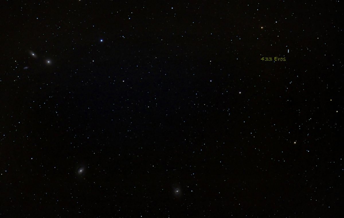 Kleinplanet Eros bei M95