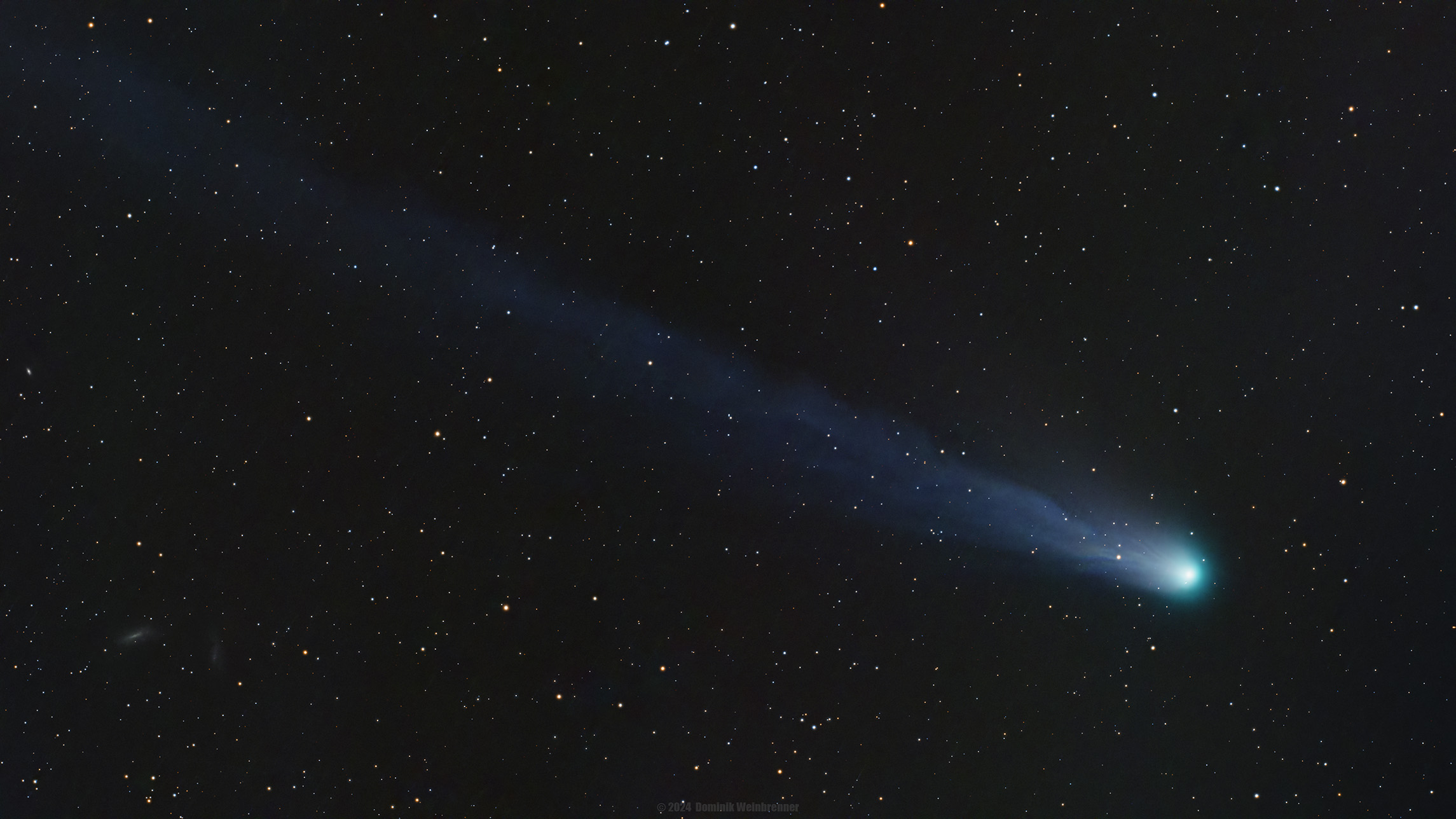 Komet 12P/Pons-Brooks mit Galaxien NGC 670+672, IC 1727
