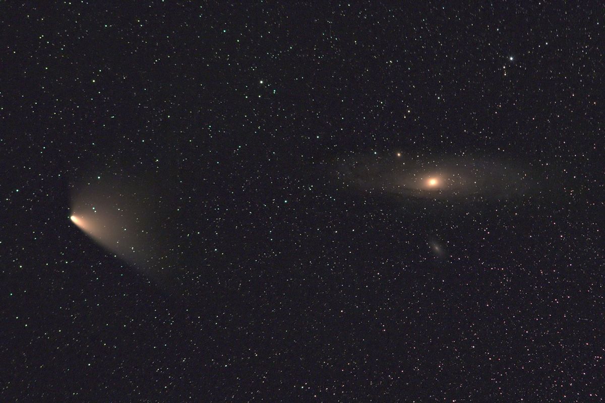 Komet Panstarrs bei M31, die zweite