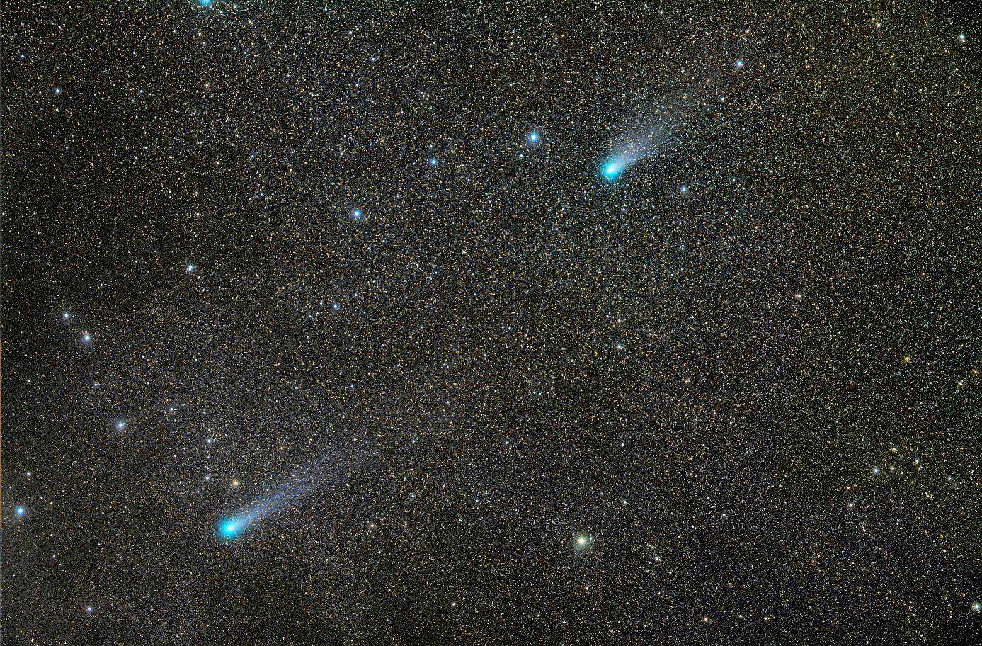 Kometenpaar Lovejoy und Linear