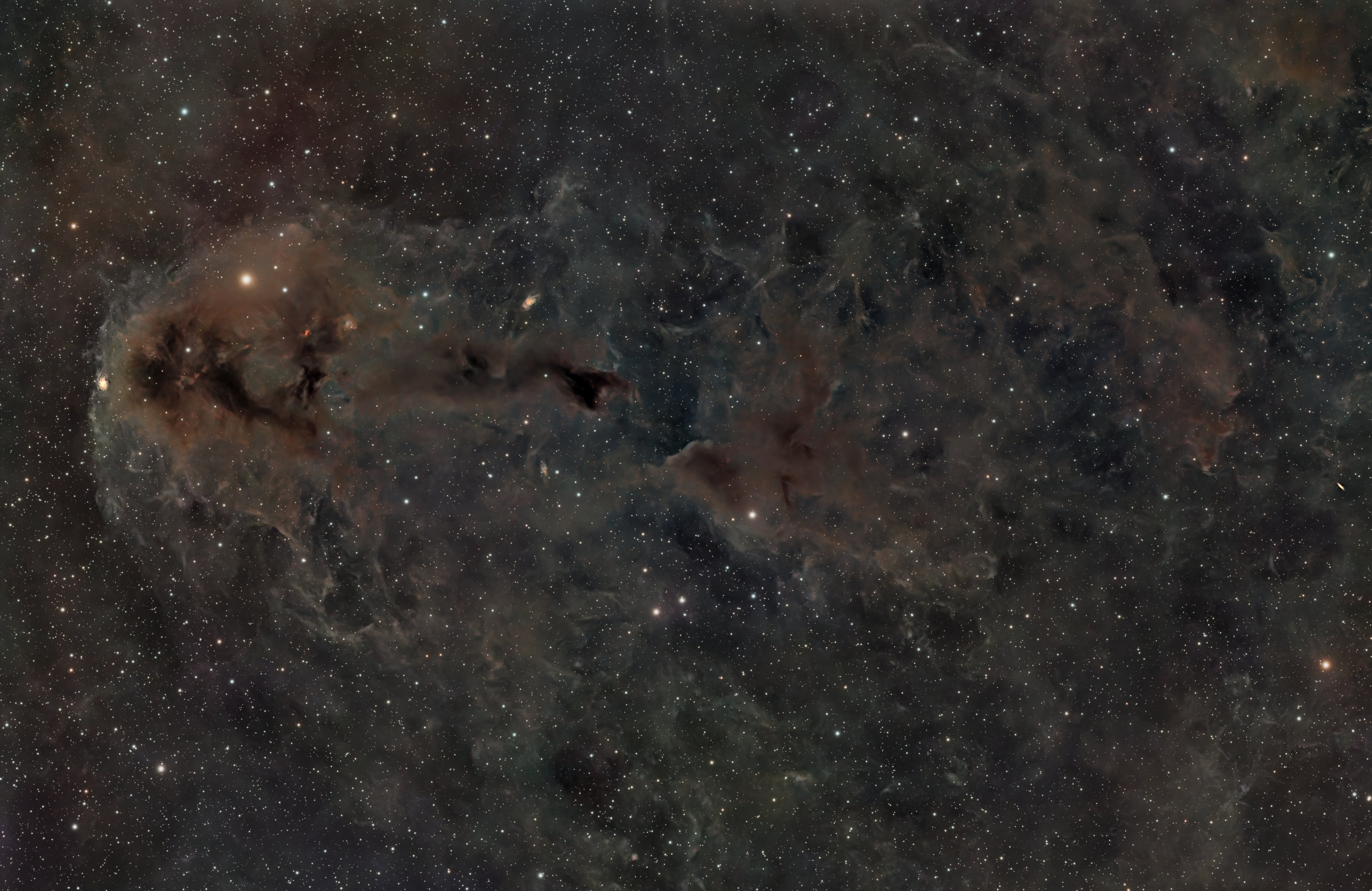 LBN558 DarkNebel-Cluster mit 4" APO