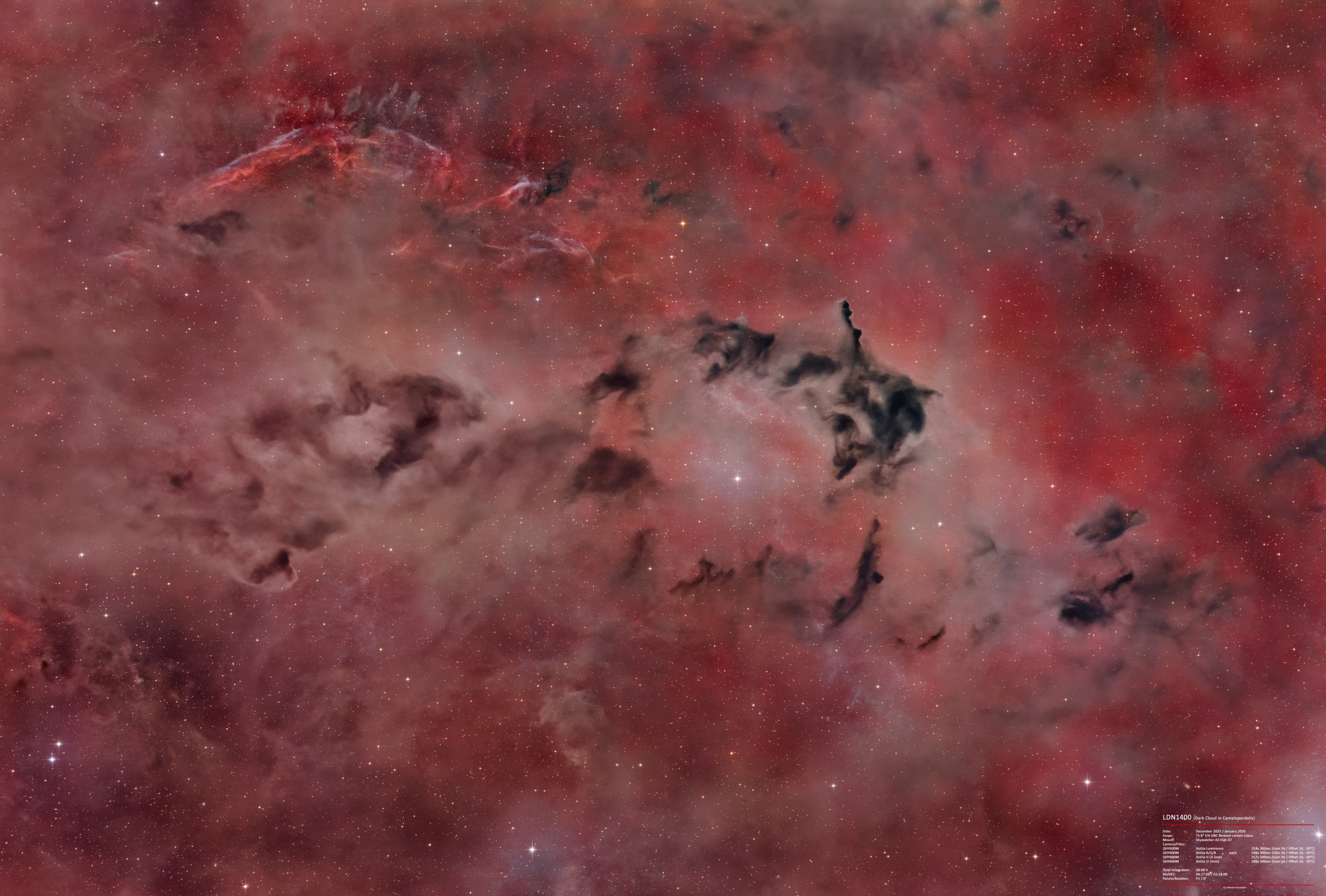 LDN1400 - Dark Cloud in Cameloparalis + SNR G150.3+04.5