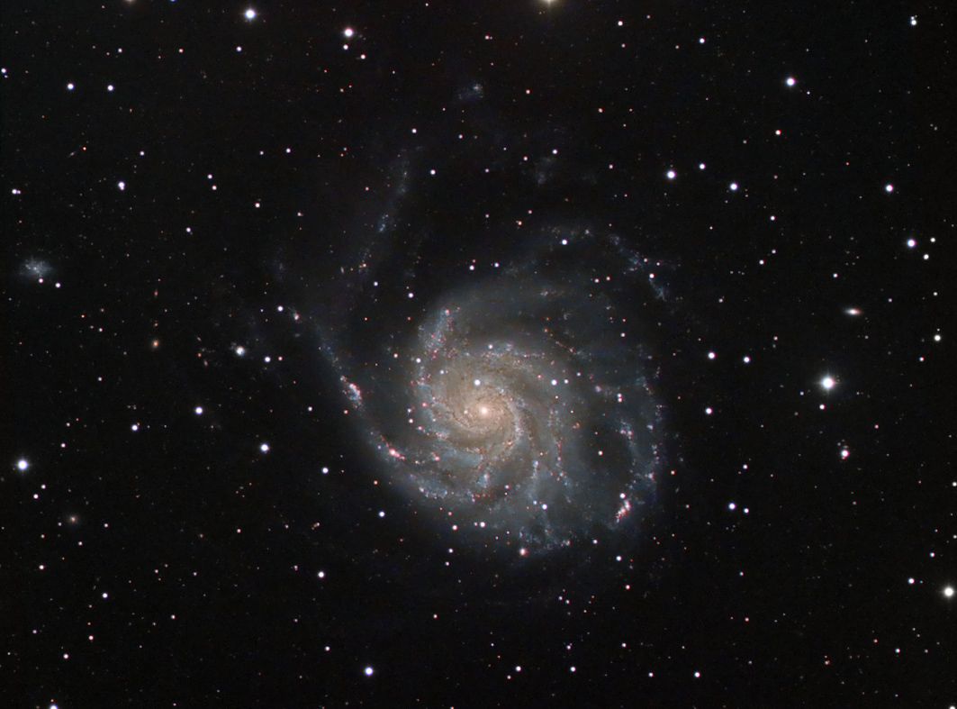 M 101 mit 3 Teleskopen