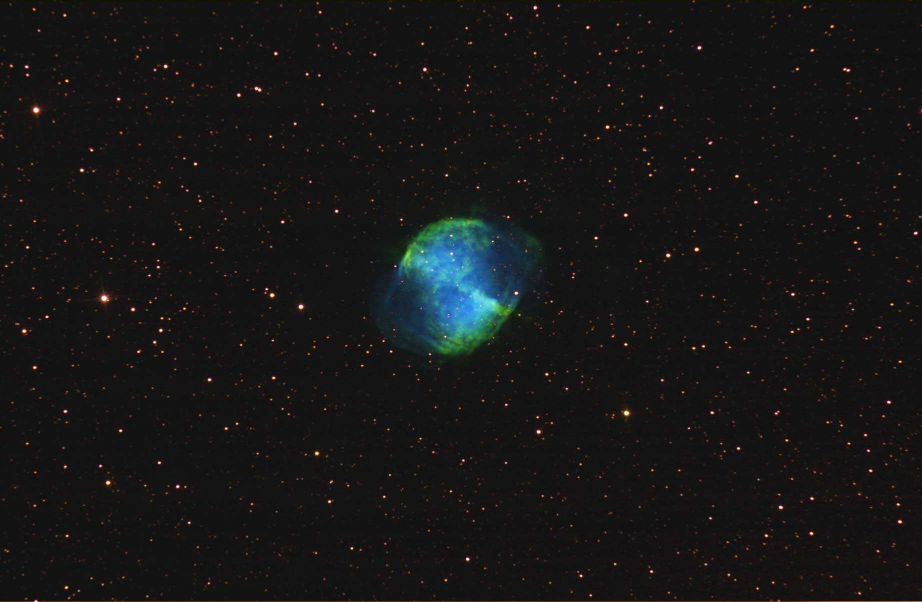 M 27 Hubble Palette