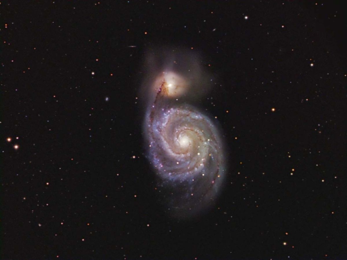 M 51 Whirlpool-Galaxie mit C 9,25 EHD und Atik 383