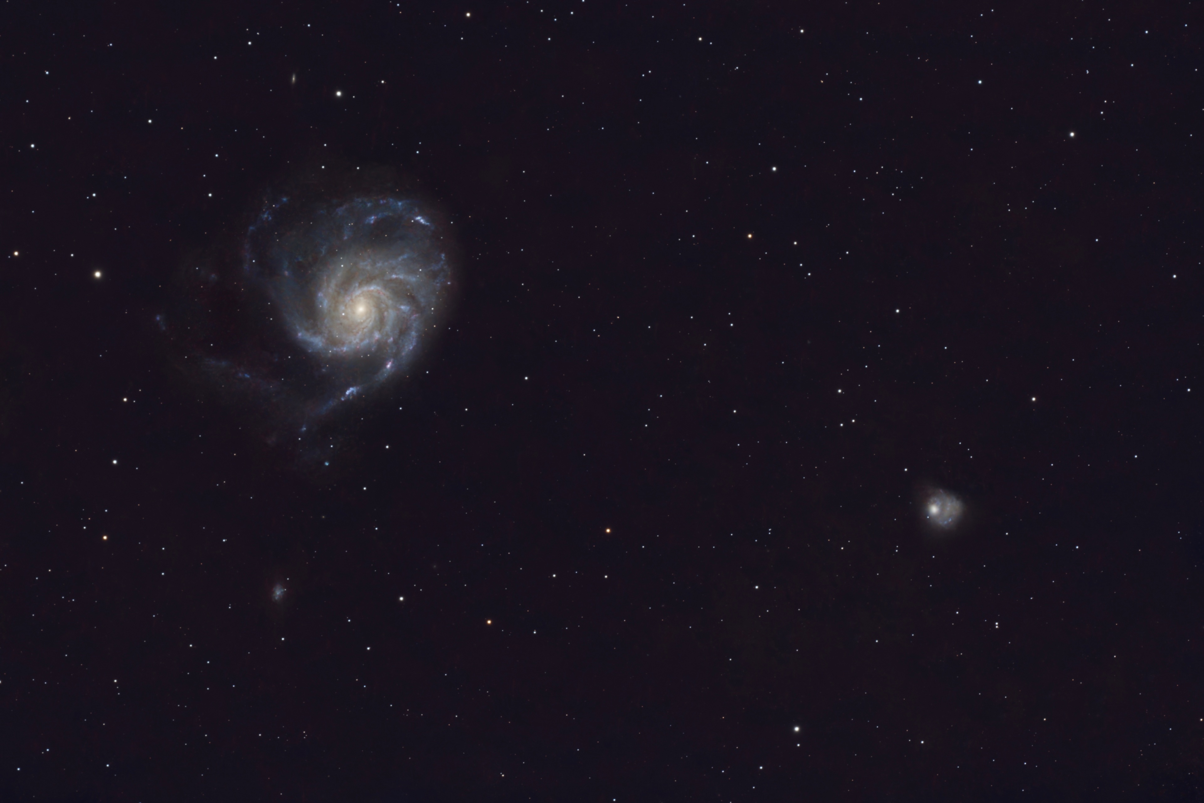 M101 - Feuerrad-Galaxie und NGC 5474