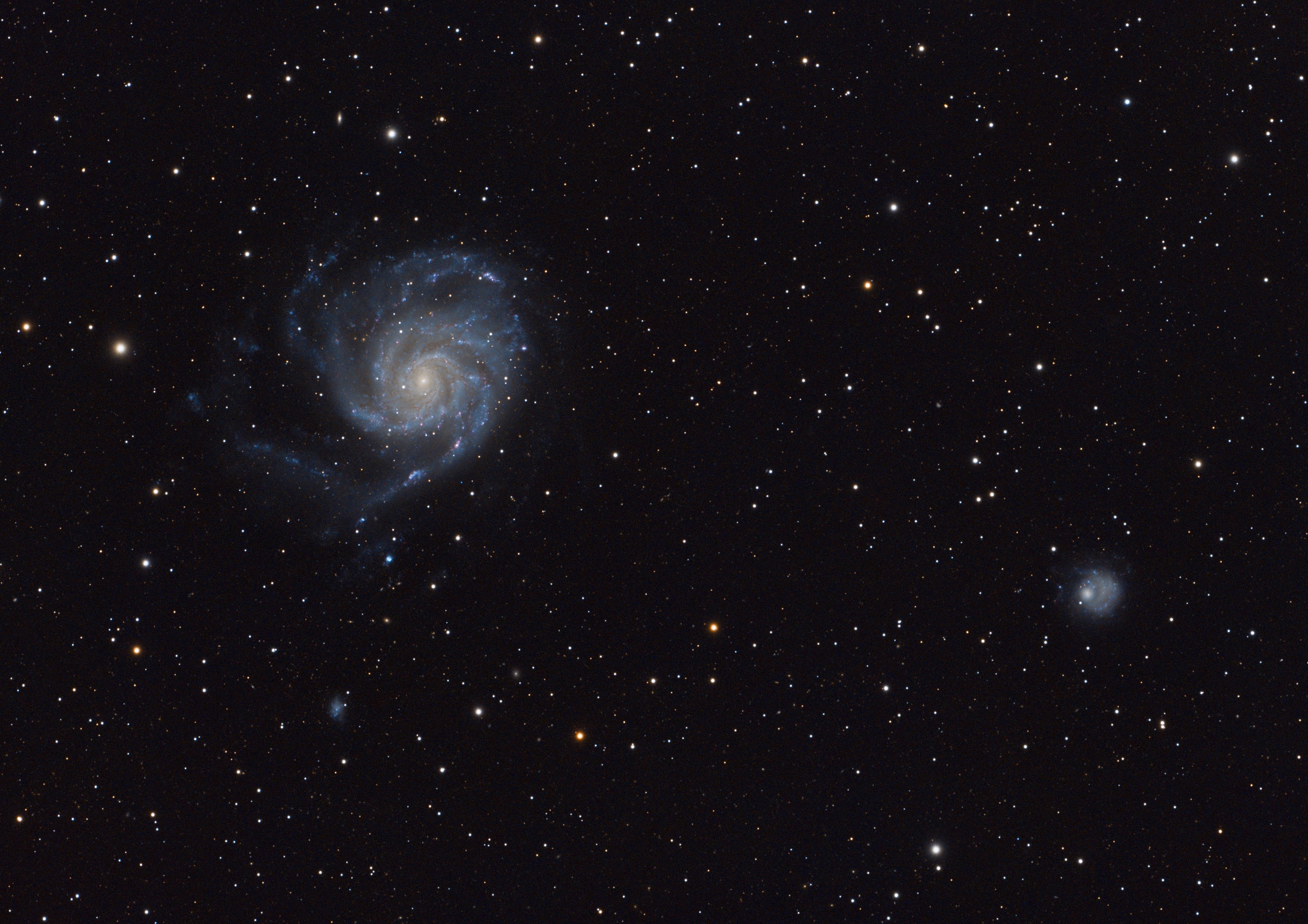 M101 - Feuerrad-Galaxie und NGC 5474