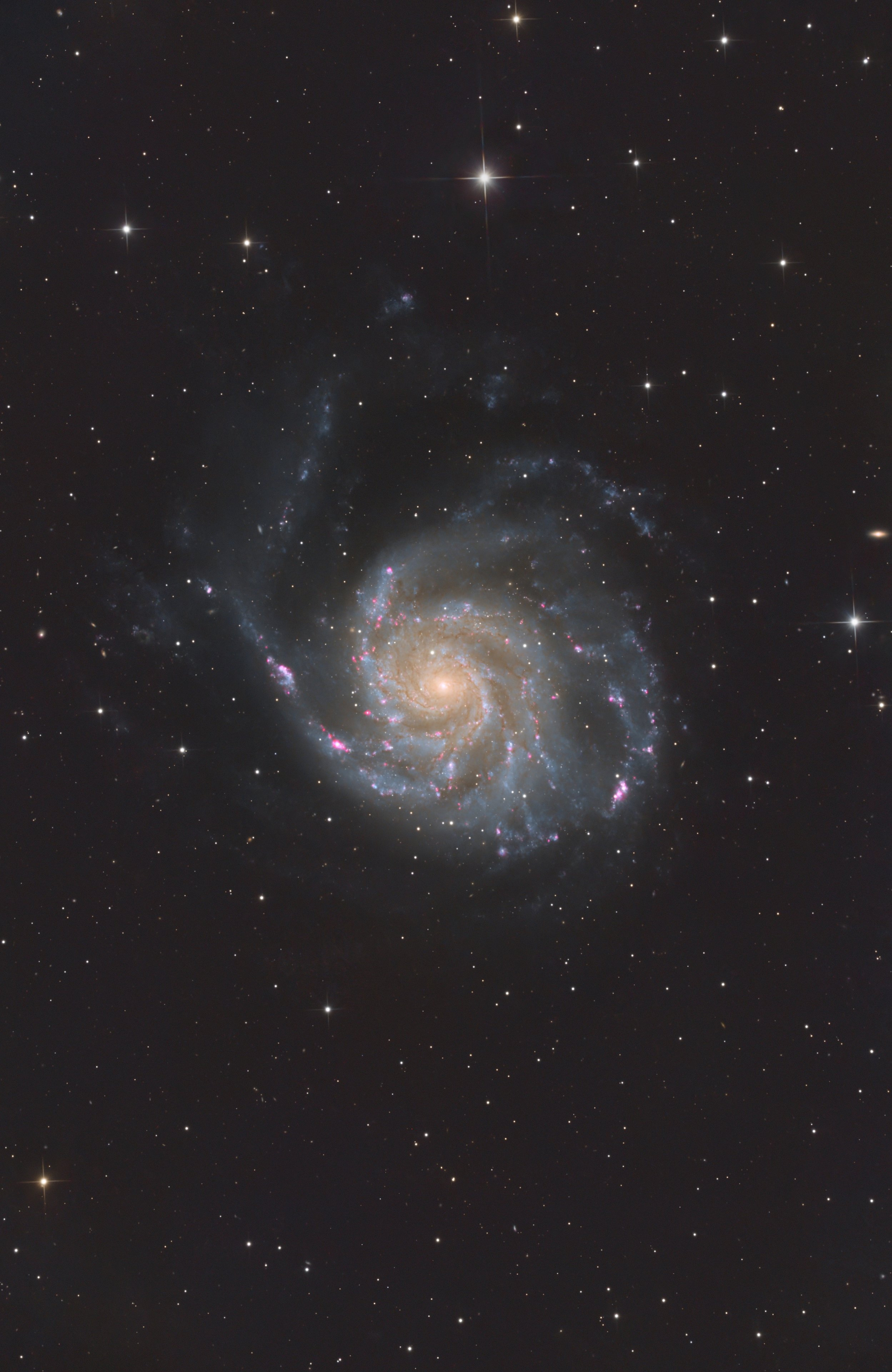 M101 mit Ha - komplett überarbeitet