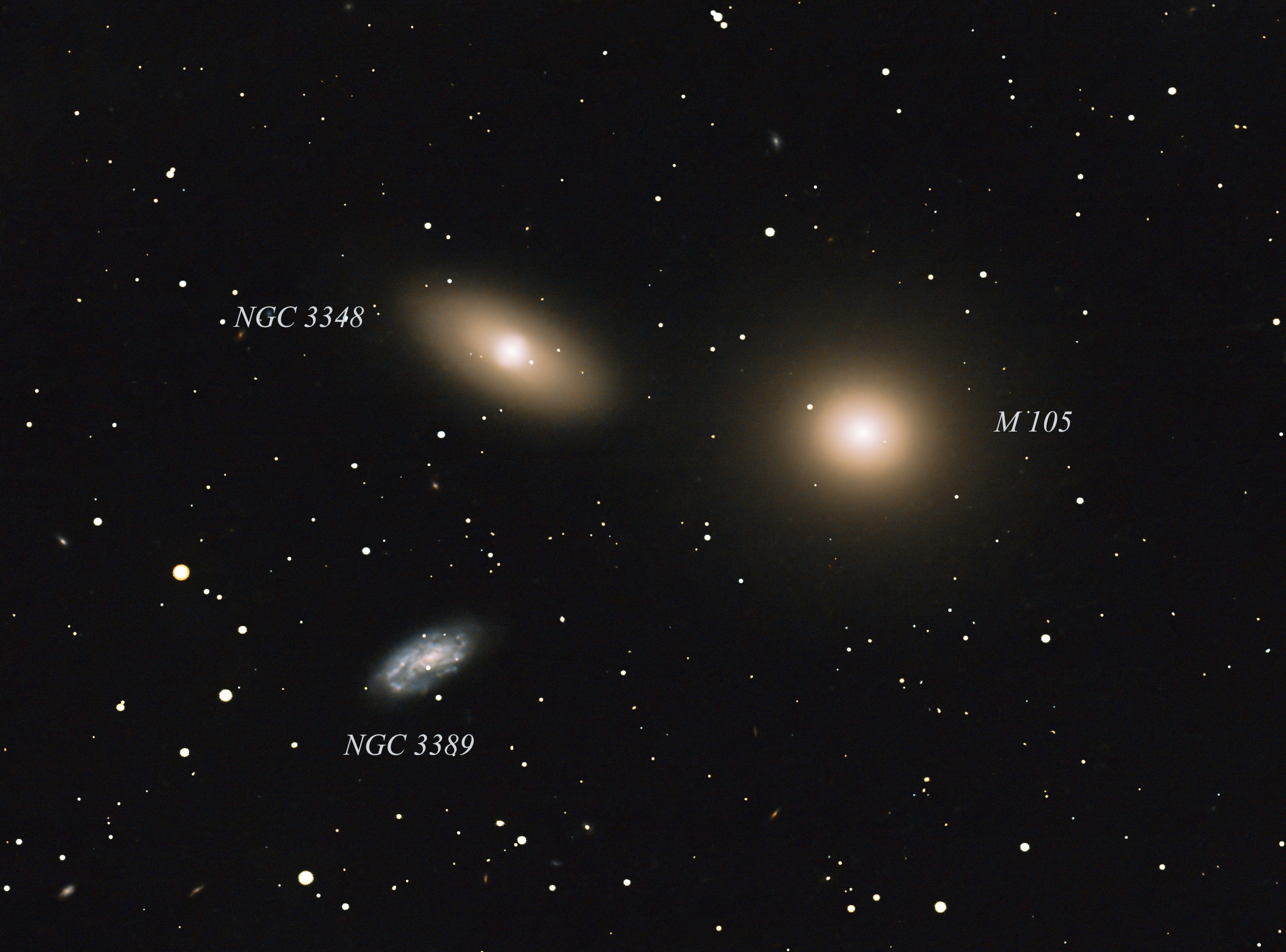 M105 / NGC 3348 / NGC 3389