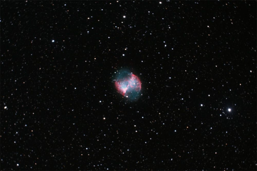 M27 RGB Halpha OIII Komposit
