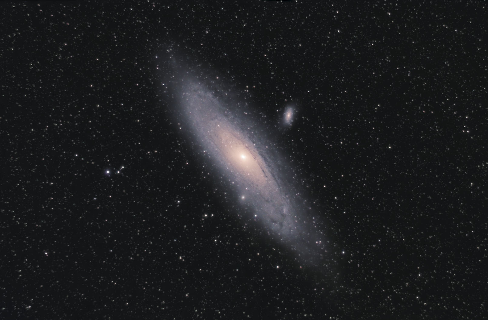 M31 Andromeda Galaxie mit 55mm Objektiv