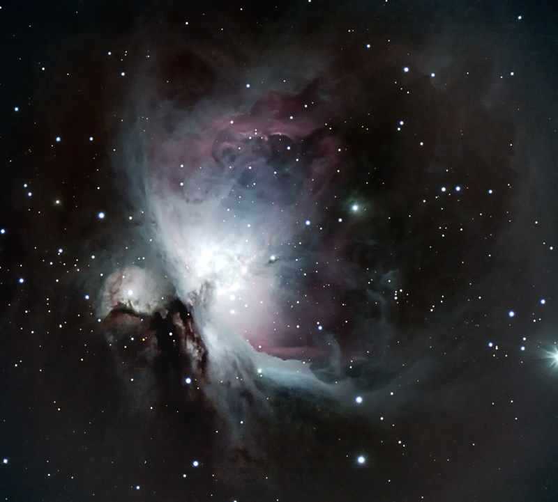 M42-Ausschnitt mit Frauenhofer Teleskop
