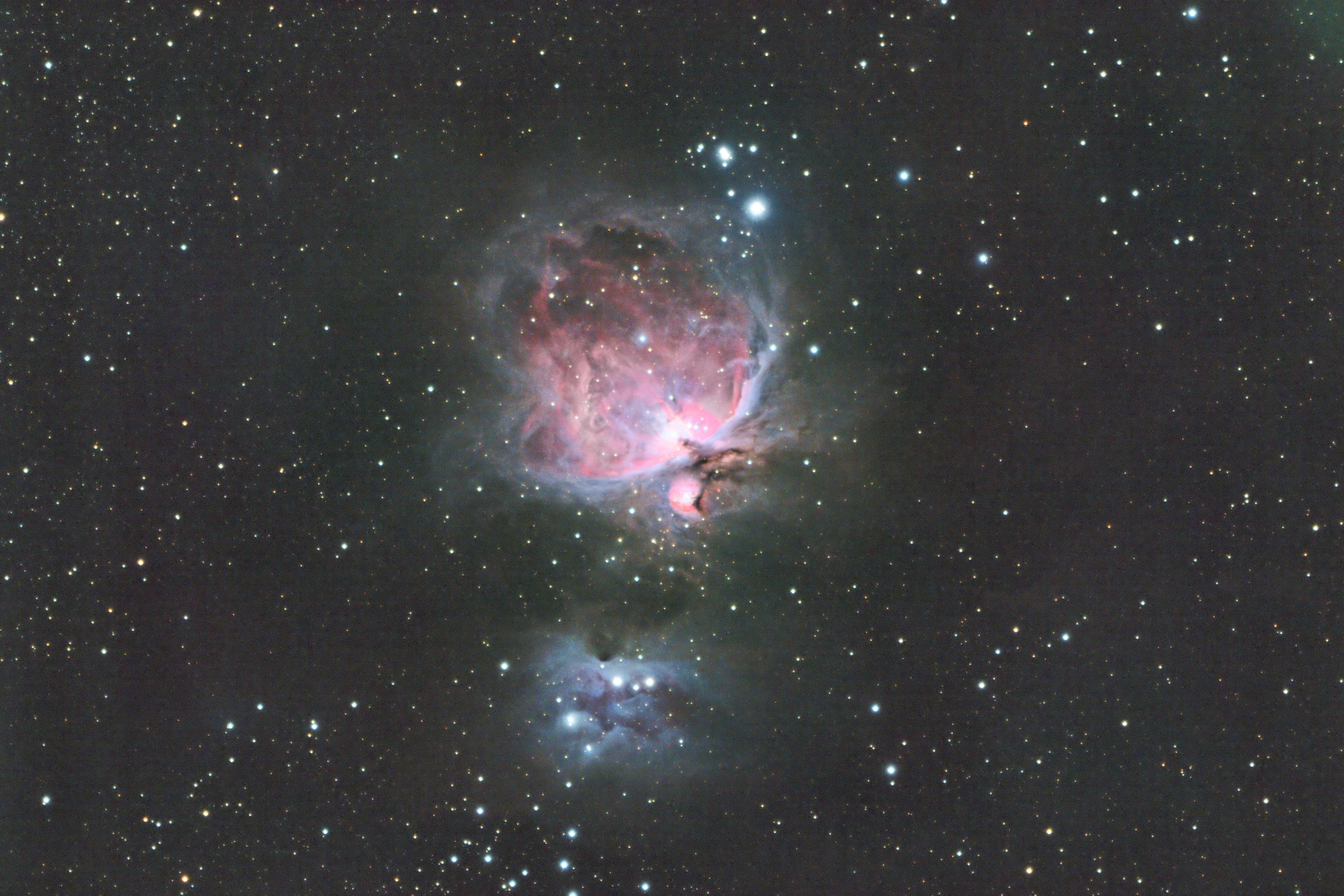 M42 bearbeitet mit "PIXASTRO" 25x300 Sekunden Light/RGB mit ZWO ASI 2600 MC PRO-ohne Filter & mit GAIN0