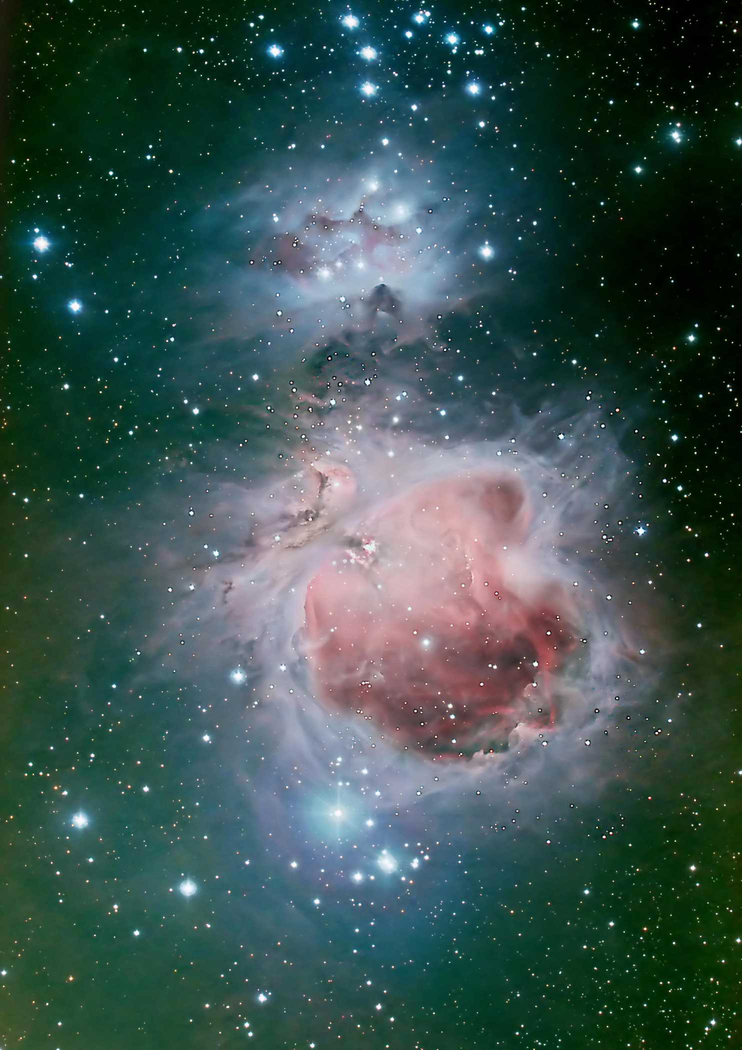 M42, Kombi mit PS Ebenen kurz & lang belichtet