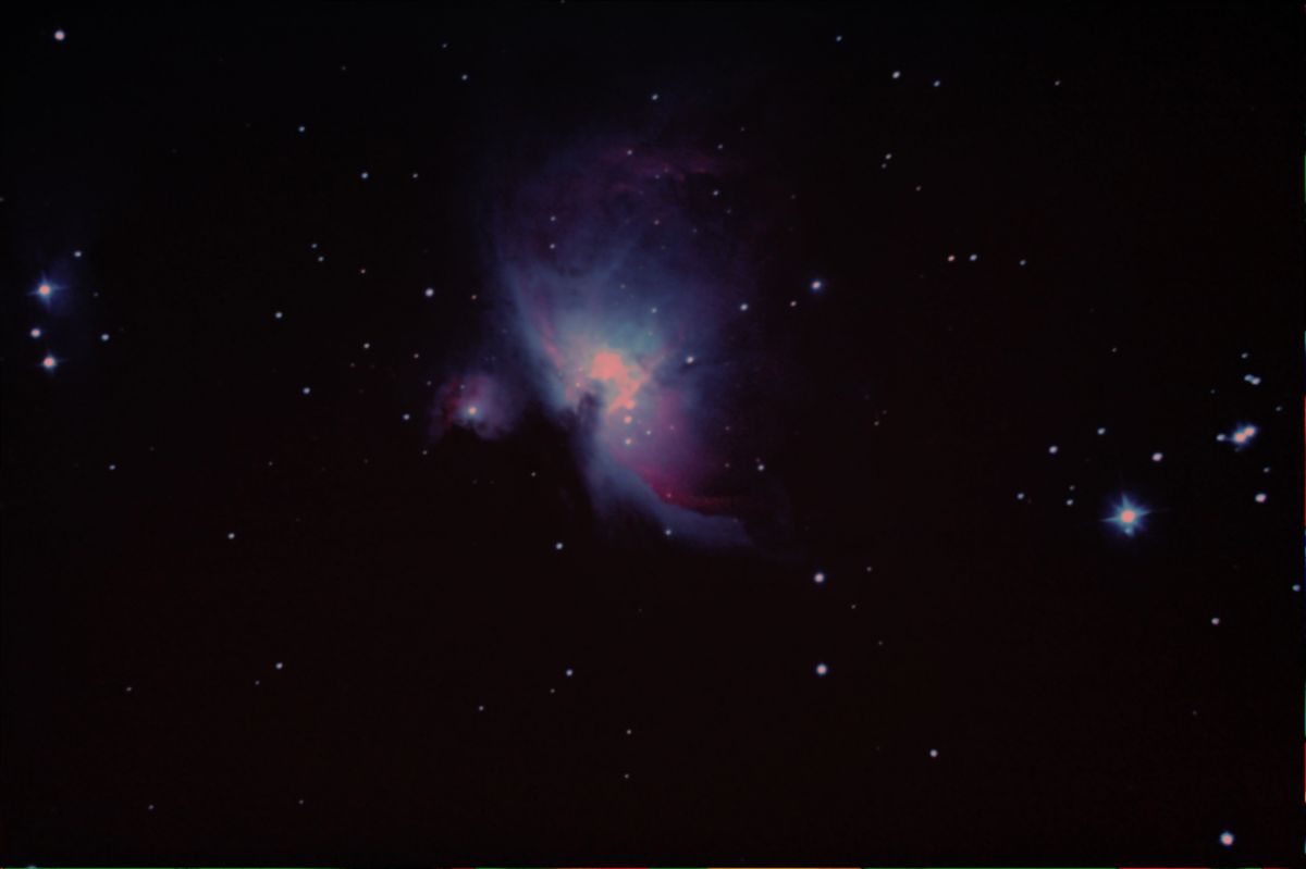 M42 Mein erstes Astromoniefoto