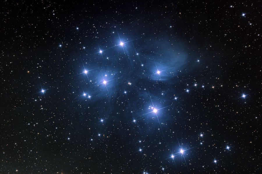 M45 mit 8 Zoll f/2.8 Newton