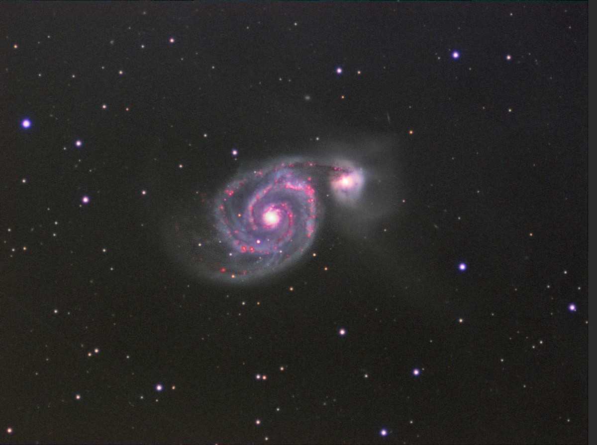 M51 L RGB Ha