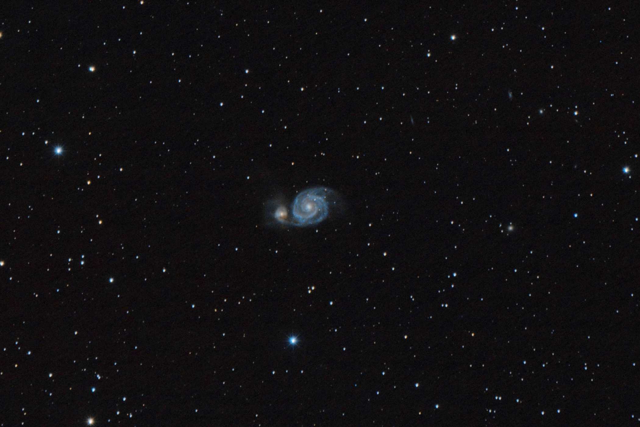 M51 mit 400mm Tele