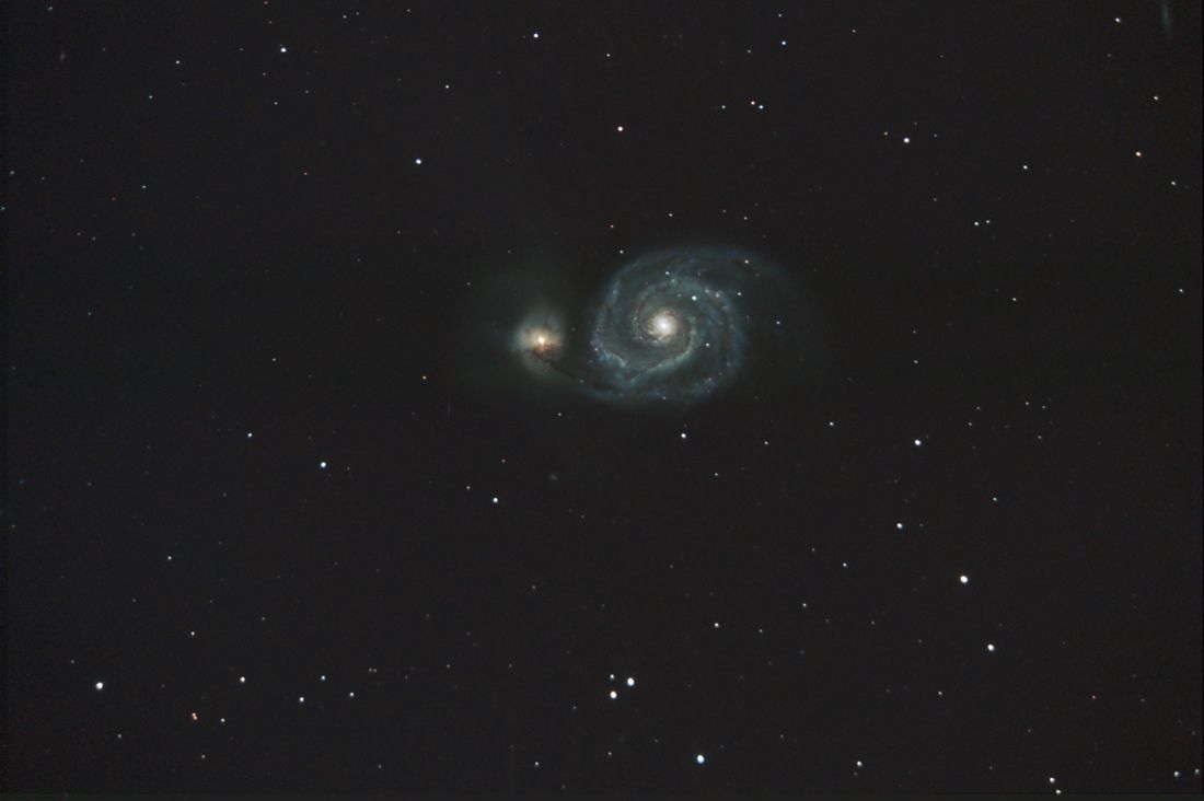 M51 mit Dithering