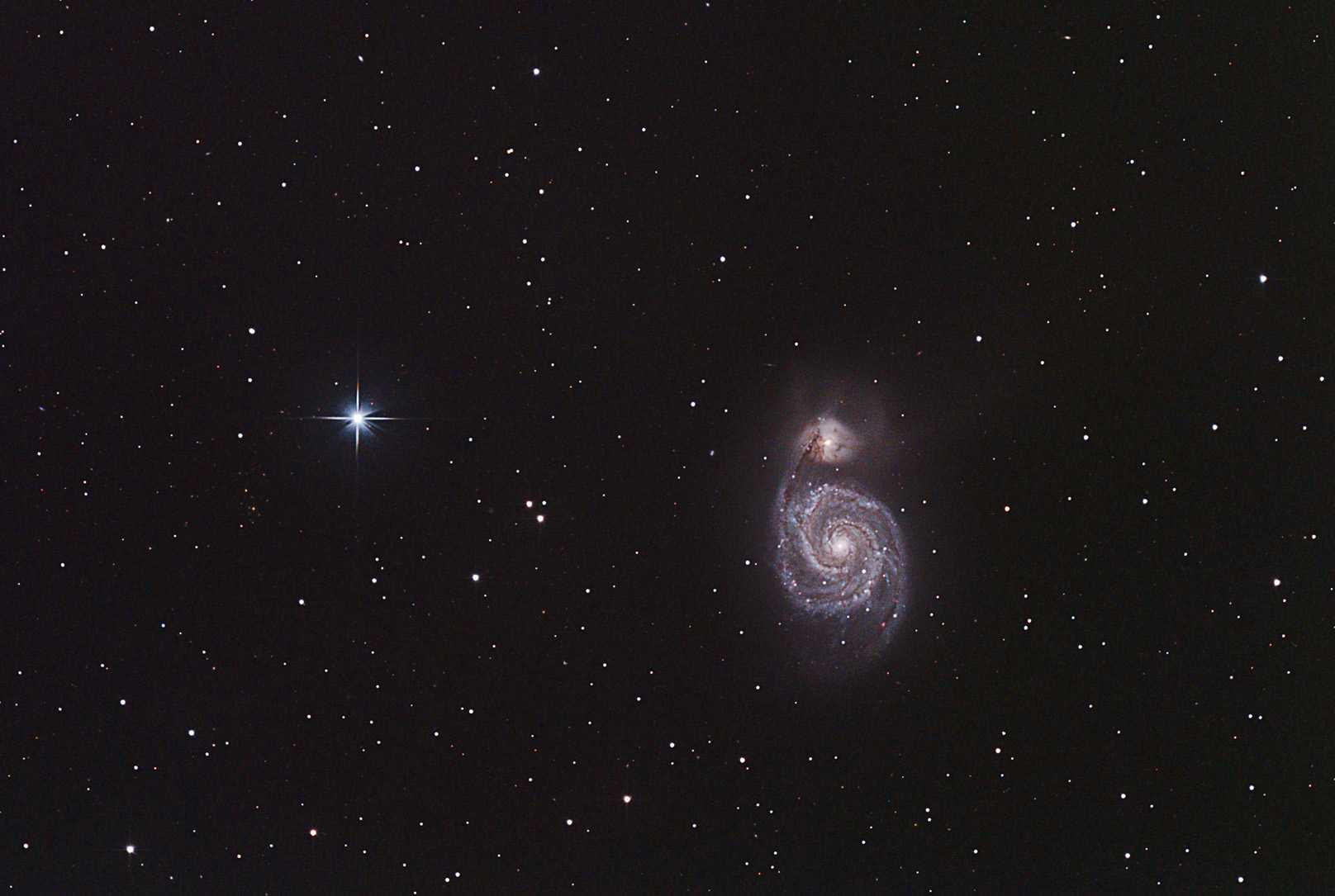 M51 Strudelgalaxie - erster Versuch