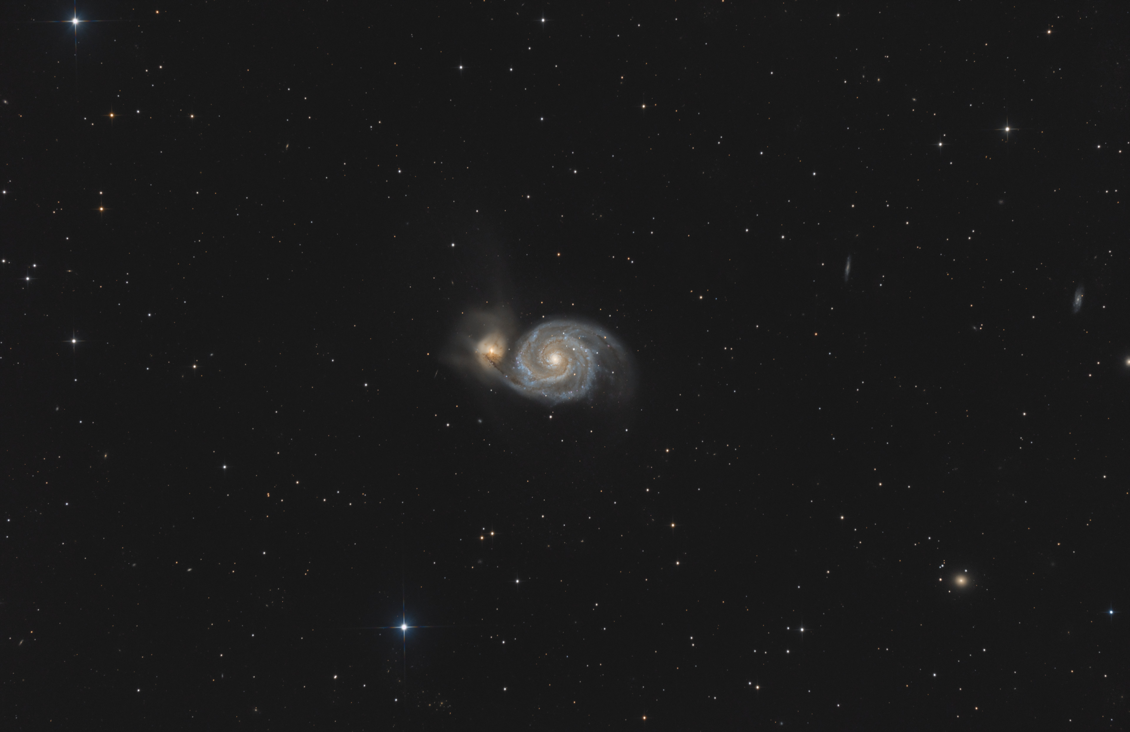 M51 vom Stadtbalkon (Widefield)