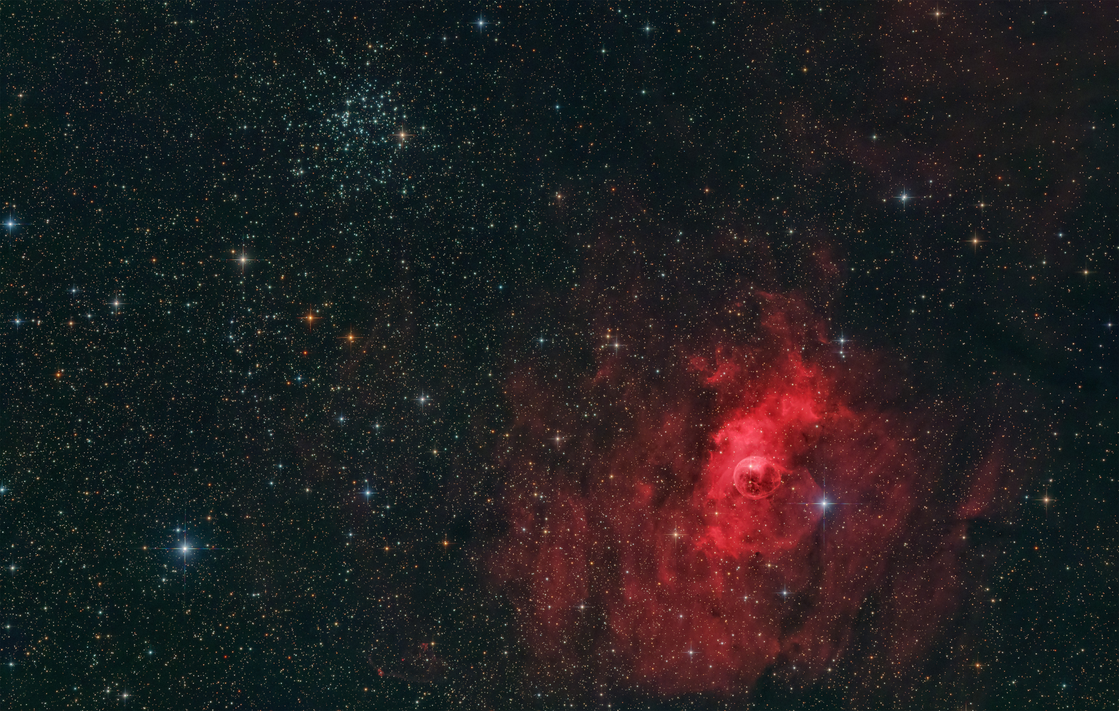 M52 & NGC 7635