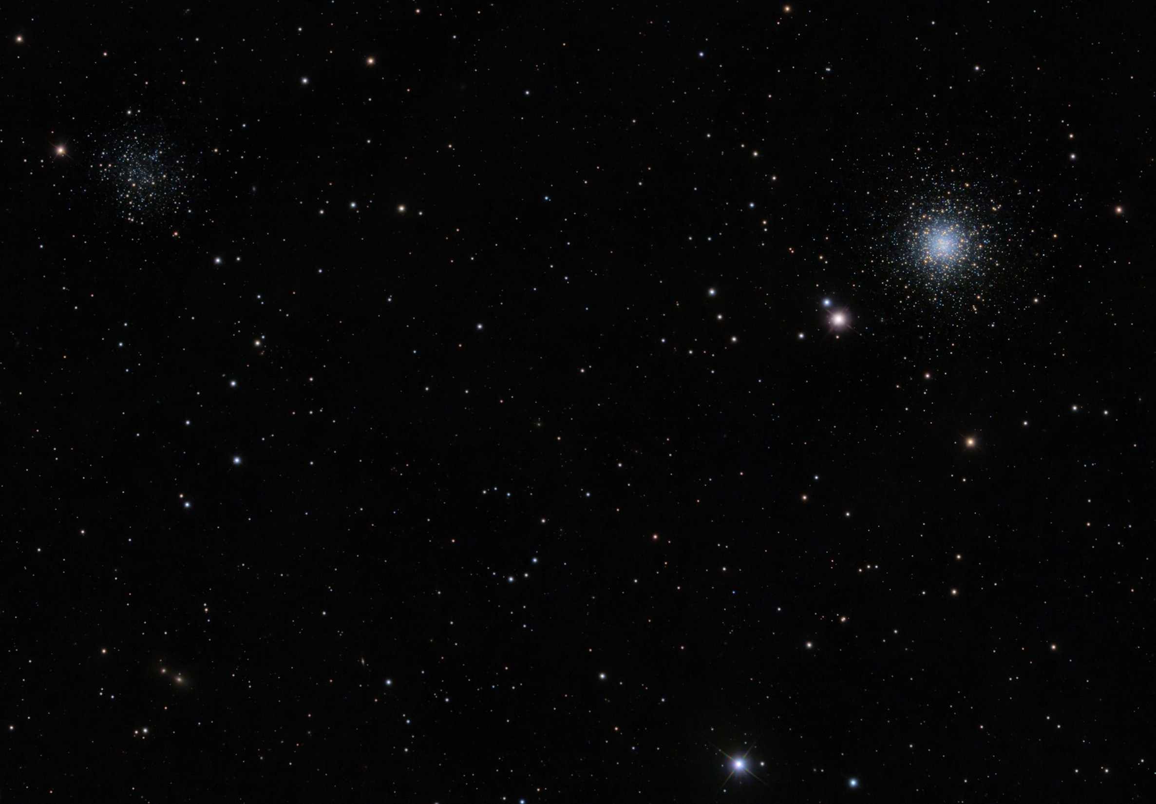 M53, NGC 5053 uund IC 858/IC859