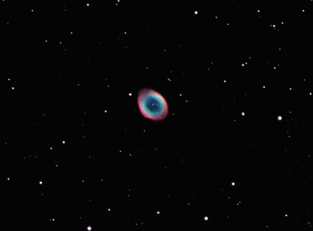 M57 mit Planetenkamera - mehr Belichtungszeit