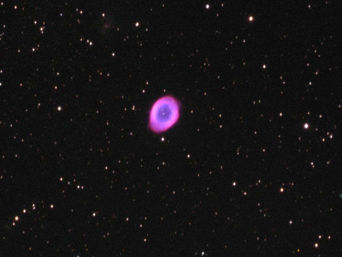 M57 Ringnebel, LRGB, Farben falsch?