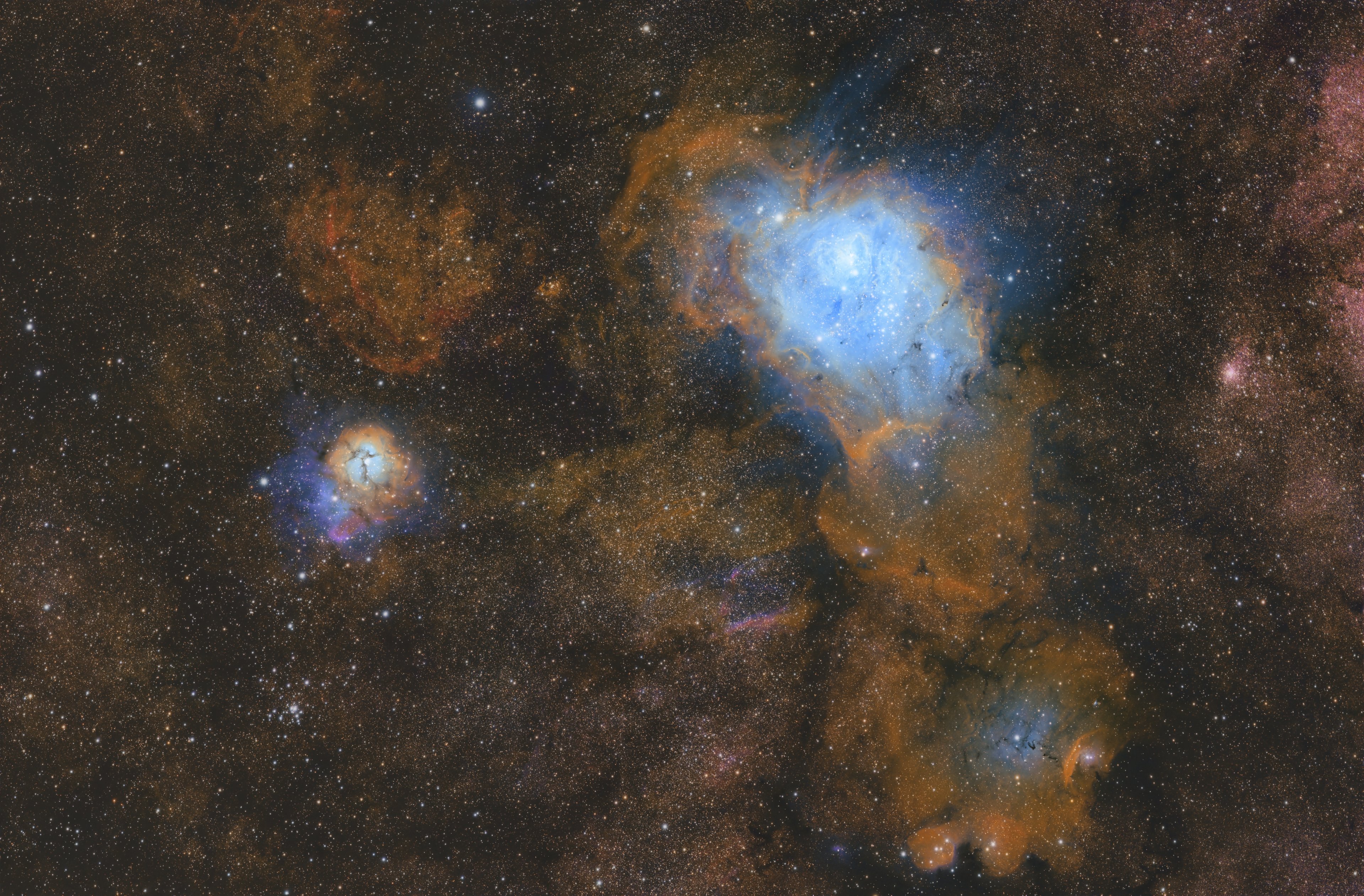 M8 & M20 - Lagunen- und Trifidnebel SHO