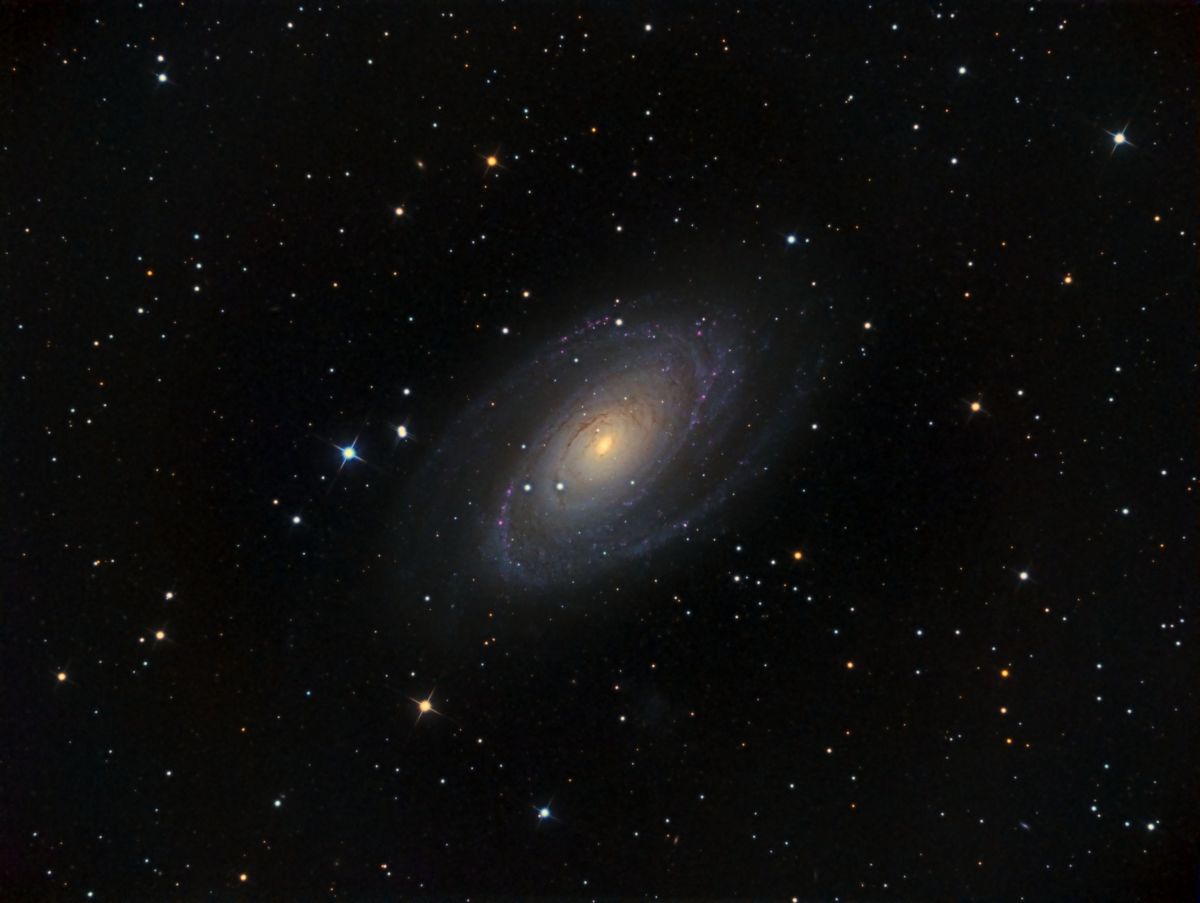 M81 einen Tag nach Vollmond