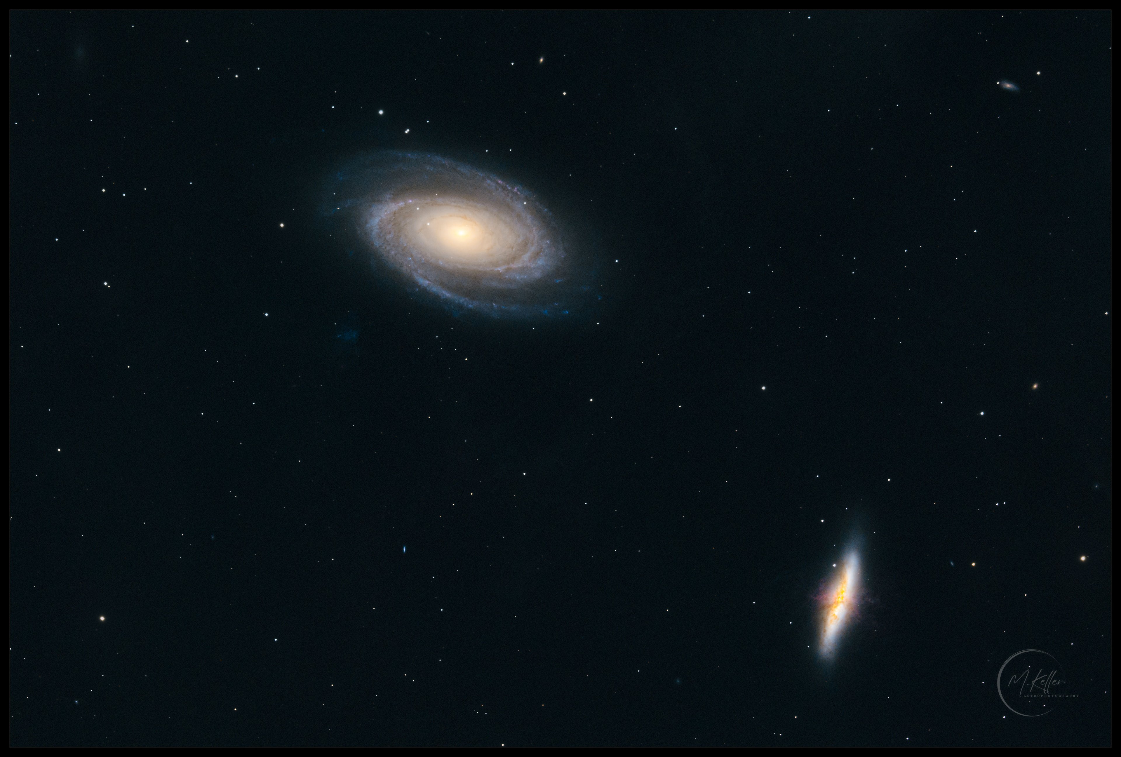 M81 & M82 Galaxien im Sternbild Großer Bär (Wagen)