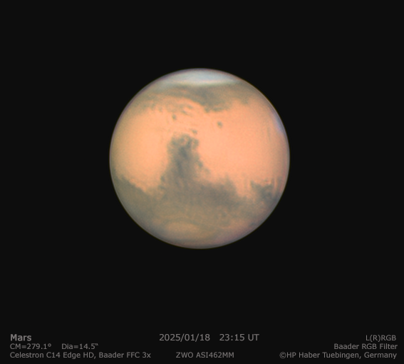 Mars am 18.1.2025