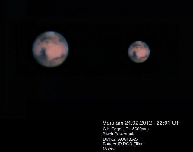 Mars am 21.02.2012