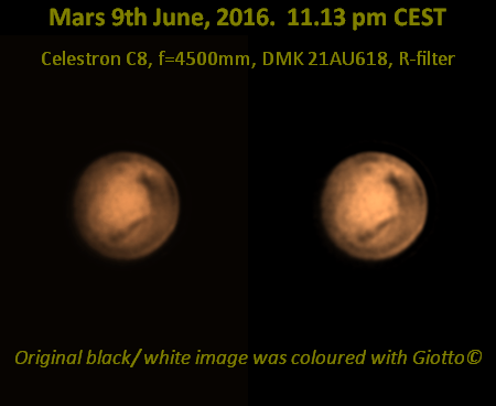 Mars im rheinhessischen Luftgewabber