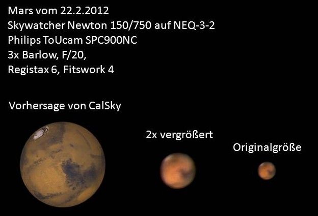 Mars mit 6" Newton