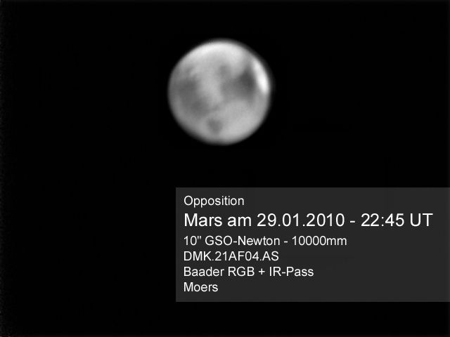 Mars zur Opposition mit 10000mm Brennweite