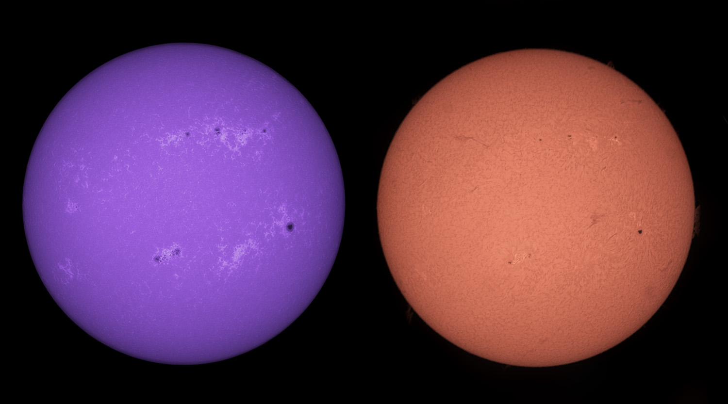 Meine Erst-vorstellung Sonne in Kalzium und H-Alpha
