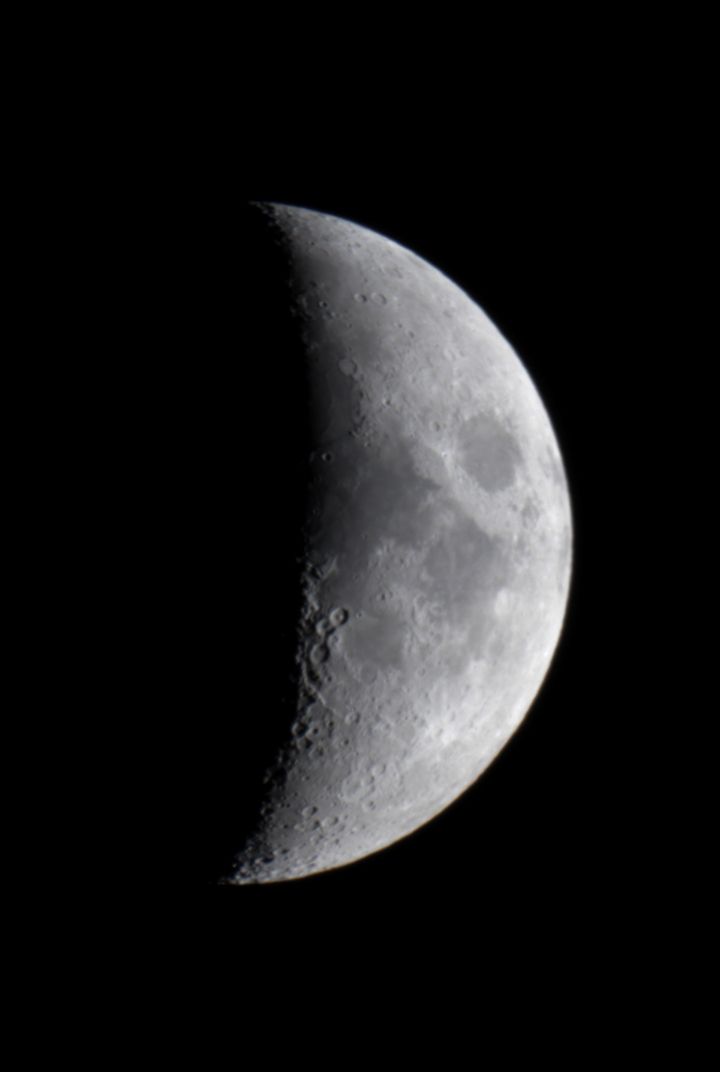 Meine erste Mondaufnahme am 13.10.10